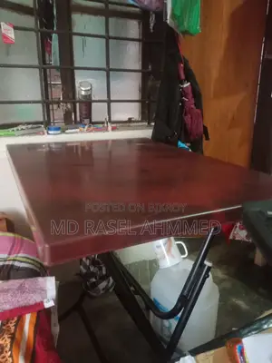 Study table. Movable. Not used for long.