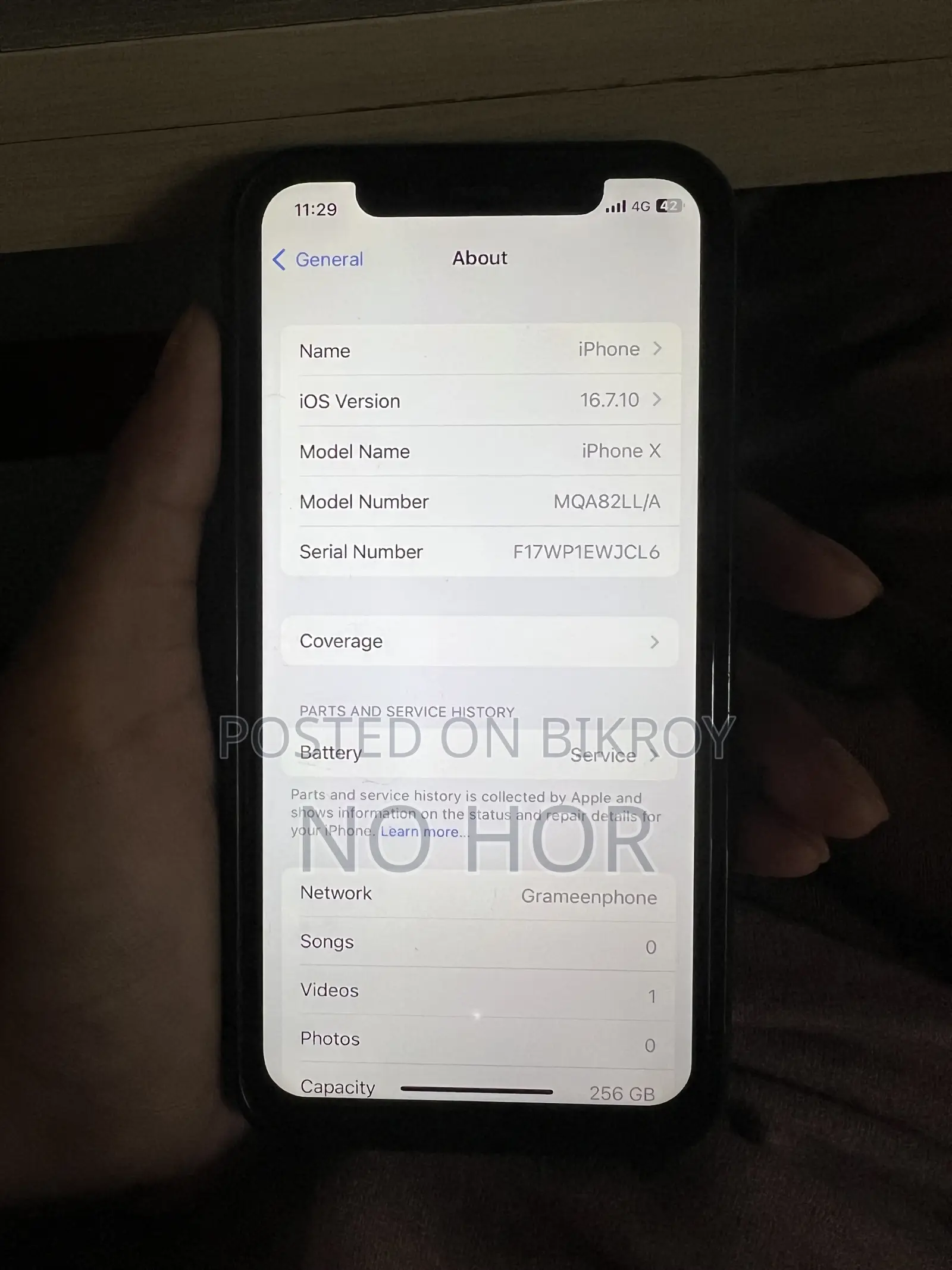 Apple iPhone X 256 GB Black