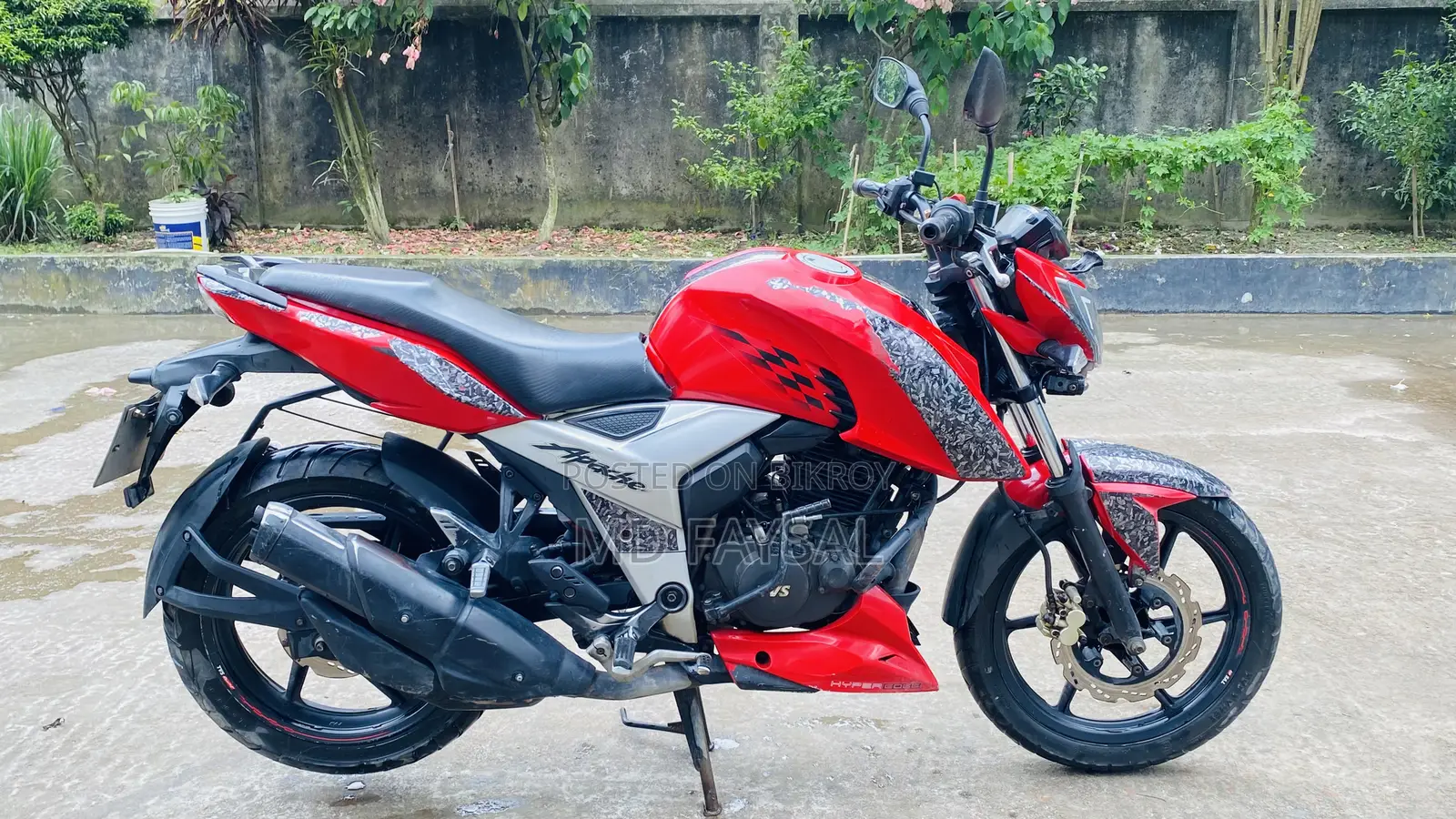 TVS Apache RTR 160 4V 2019 Red
