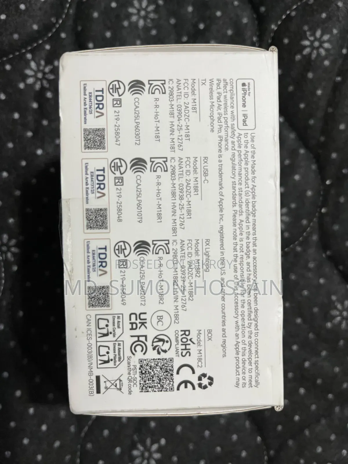 Hollyland Lark A1 ওয়্যারলেস মাইক্রোফোন (কম্বো USB-C + লাইটনিং)