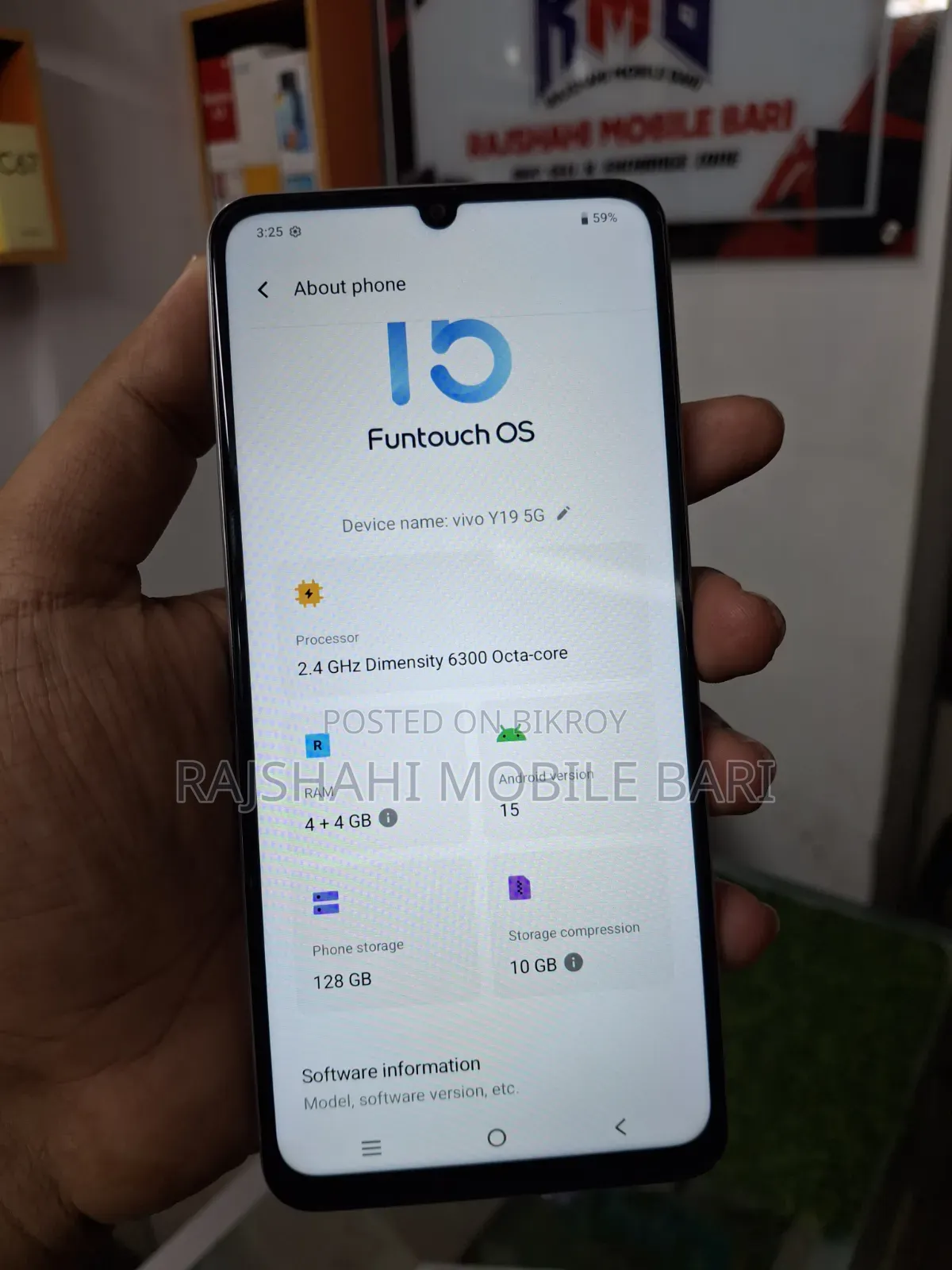 Vivo Y19s 128 GB Gray