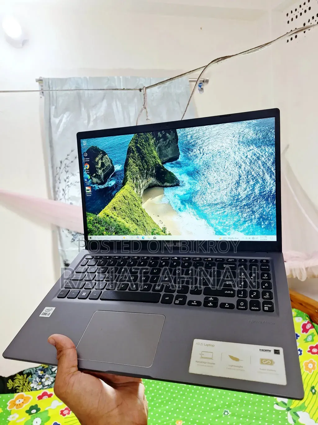 Laptop Asus Vivobook 15 8GB Intel Core i3 SSD 256GB
