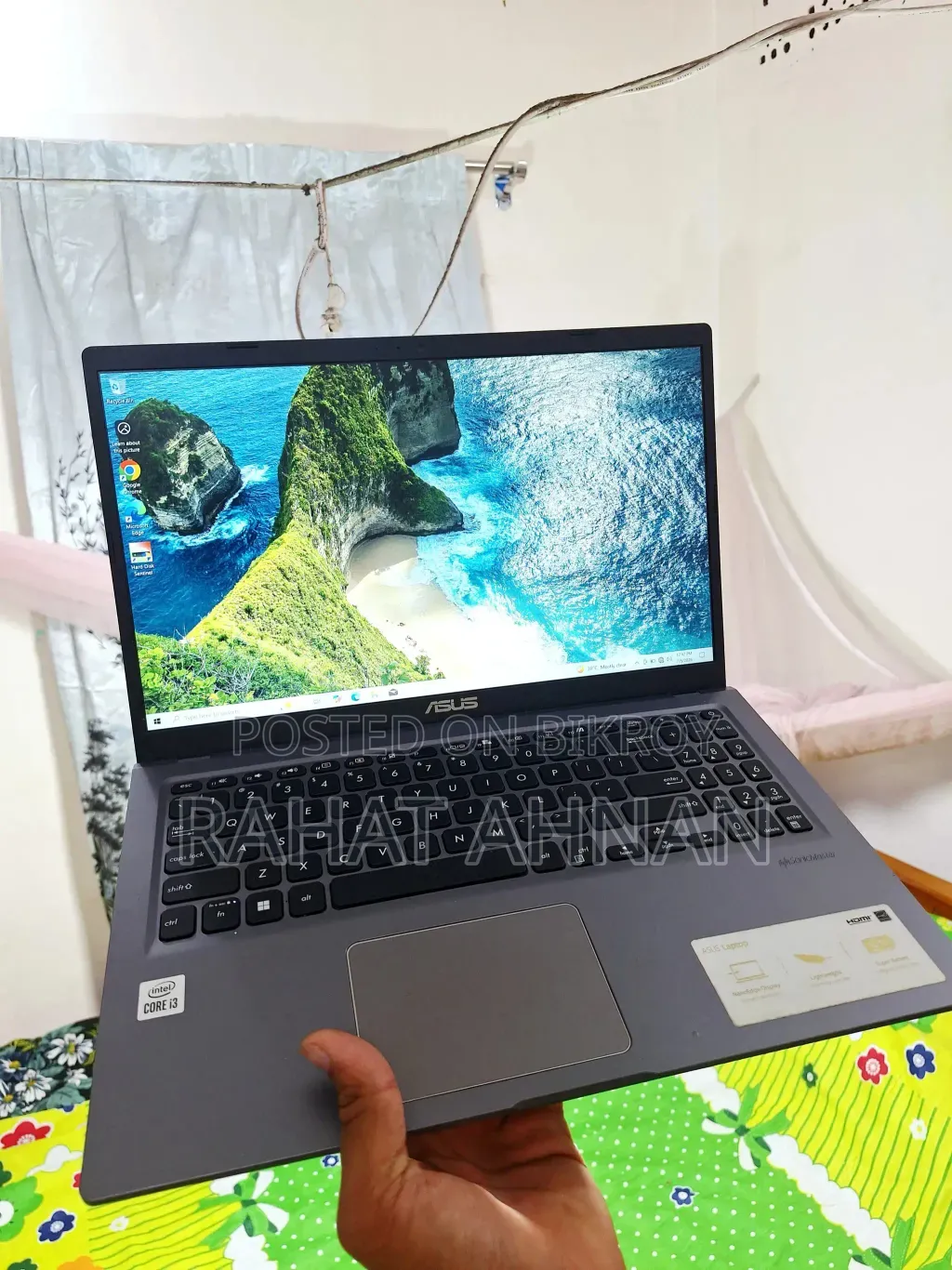 Laptop Asus Vivobook 15 8GB Intel Core i3 SSD 256GB