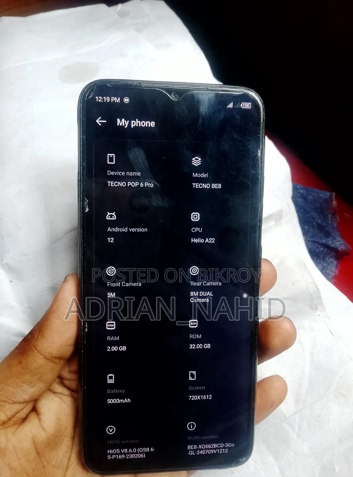 Tecno Pop 6 Pro 32 GB Black