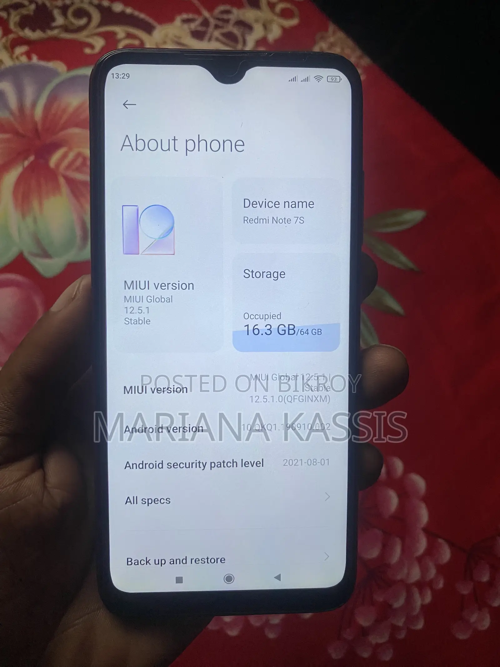 Xiaomi Redmi Note 7S 64 GB Red