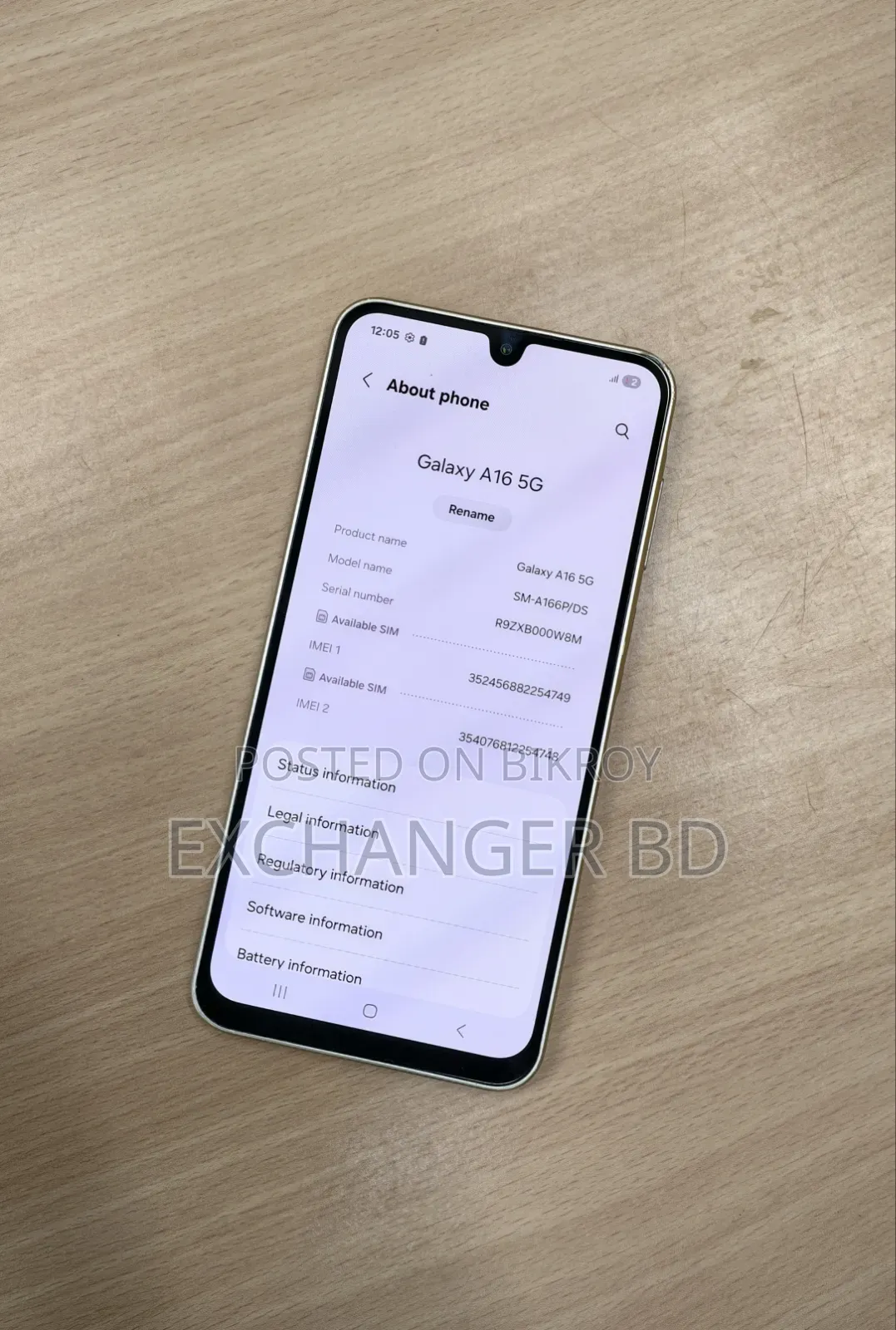 Samsung Galaxy A16 5G 128 GB Gold