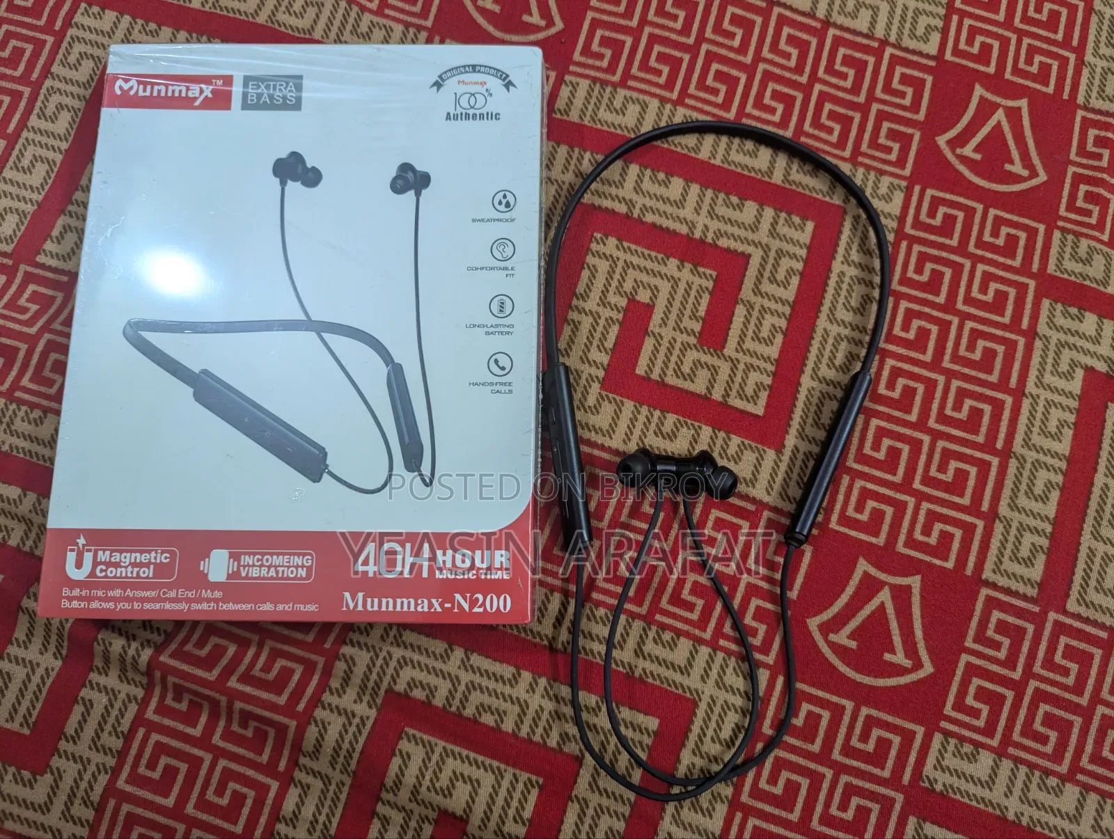 Mummax N200 Neckband Bluetooth Headphone