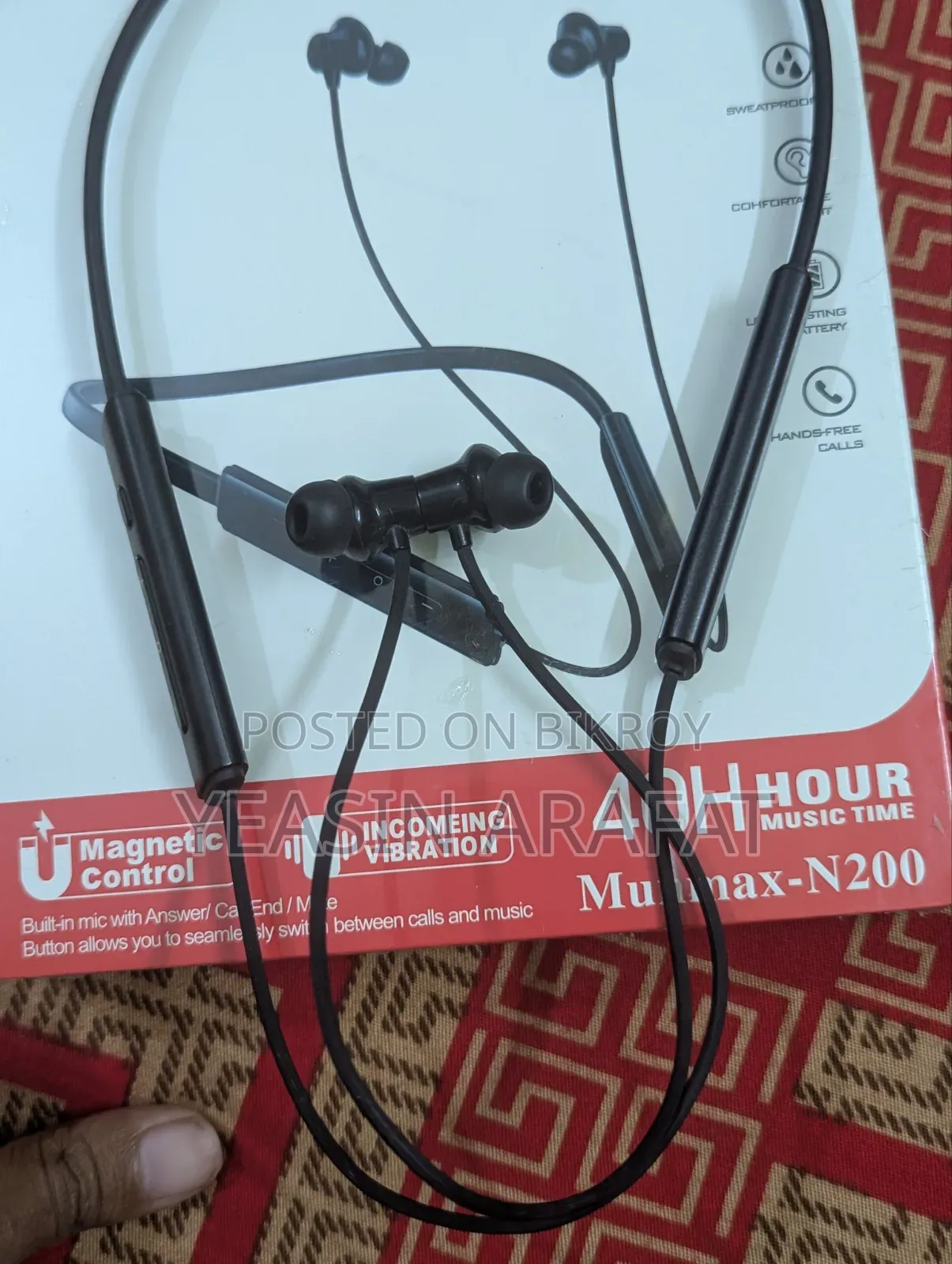 Mummax N200 Neckband Bluetooth Headphone