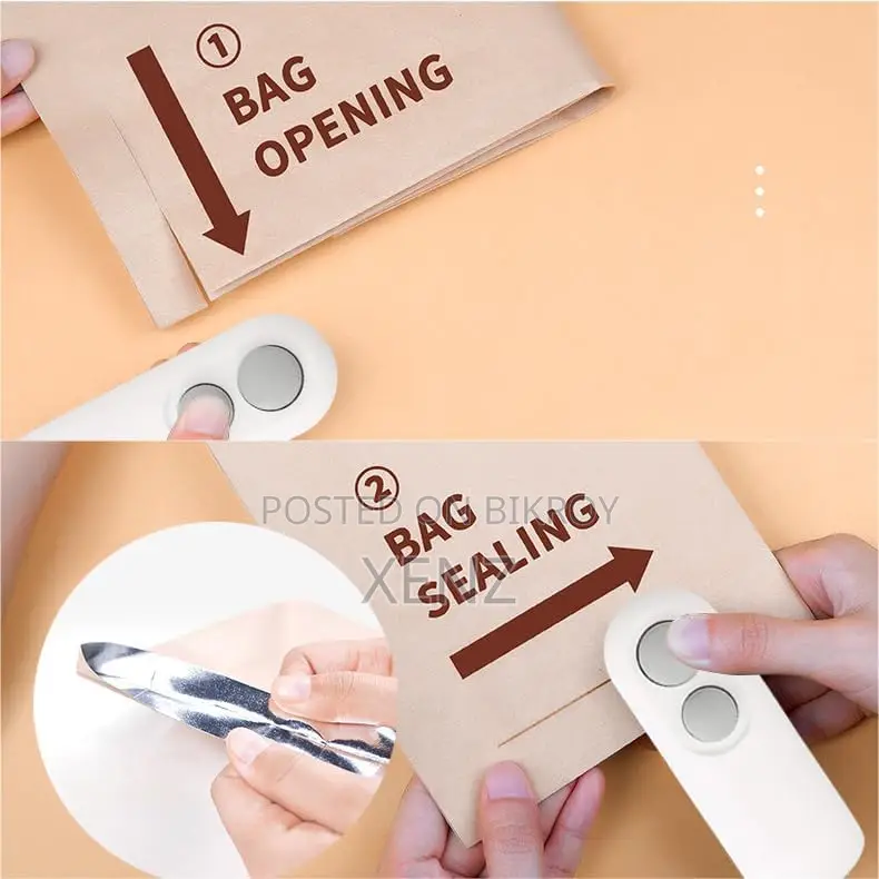 2-in-1 Mini Portable Plastic Bag Sealer Cutter