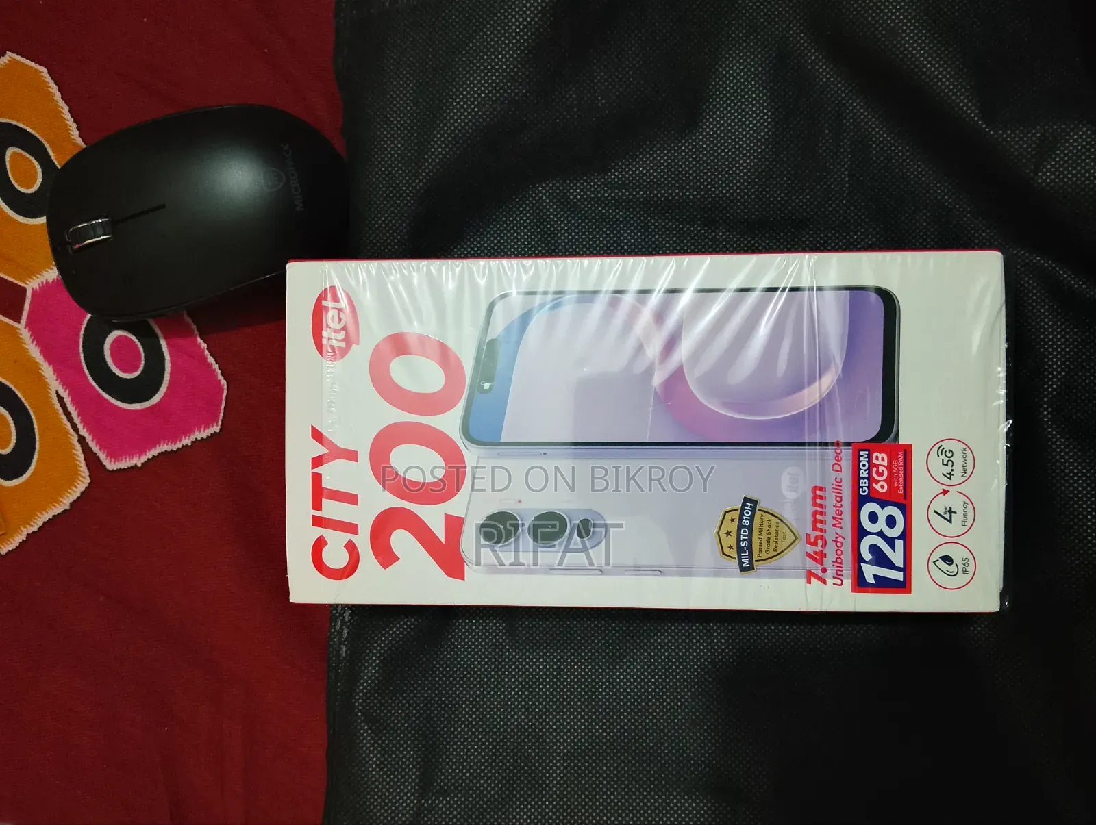 নতুন Itel City 200 ১২৮ জিবি কালো