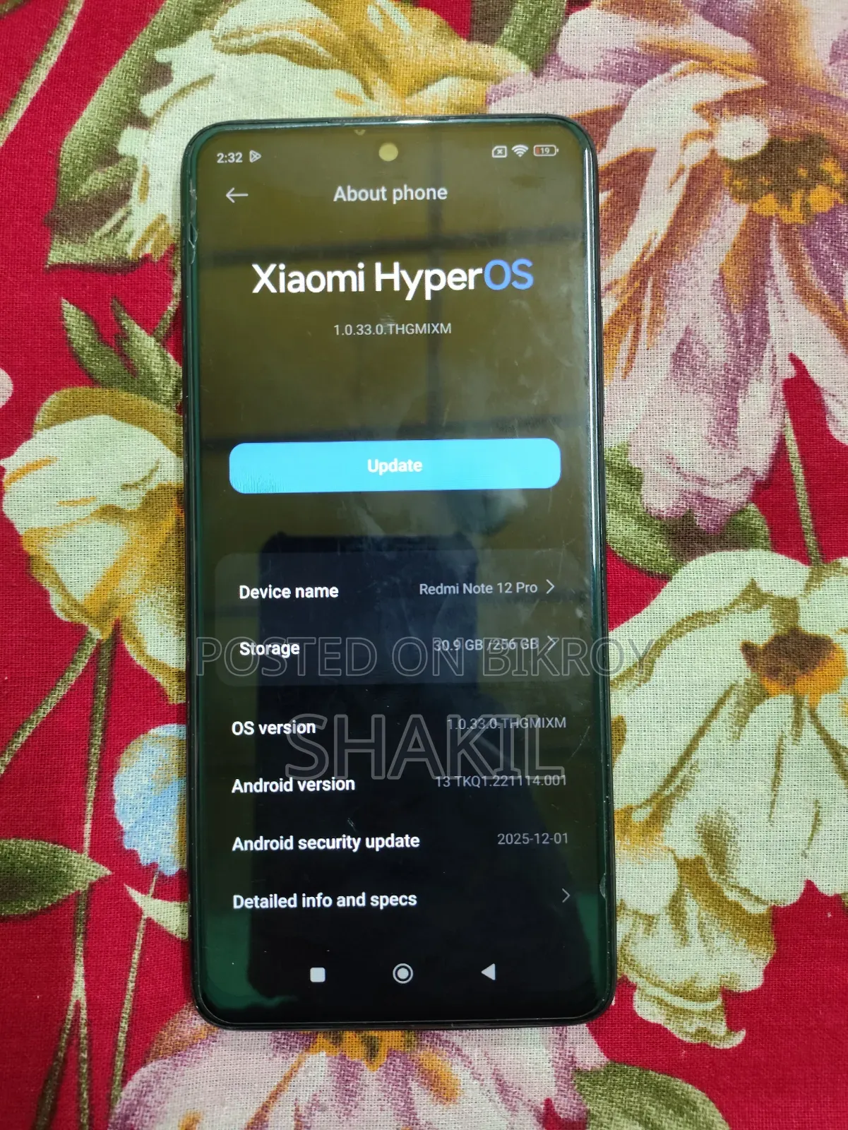 Xiaomi Redmi Note 12 Pro 256 GB Black