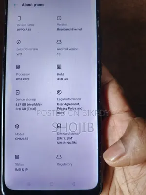 Oppo A15 32 GB Black