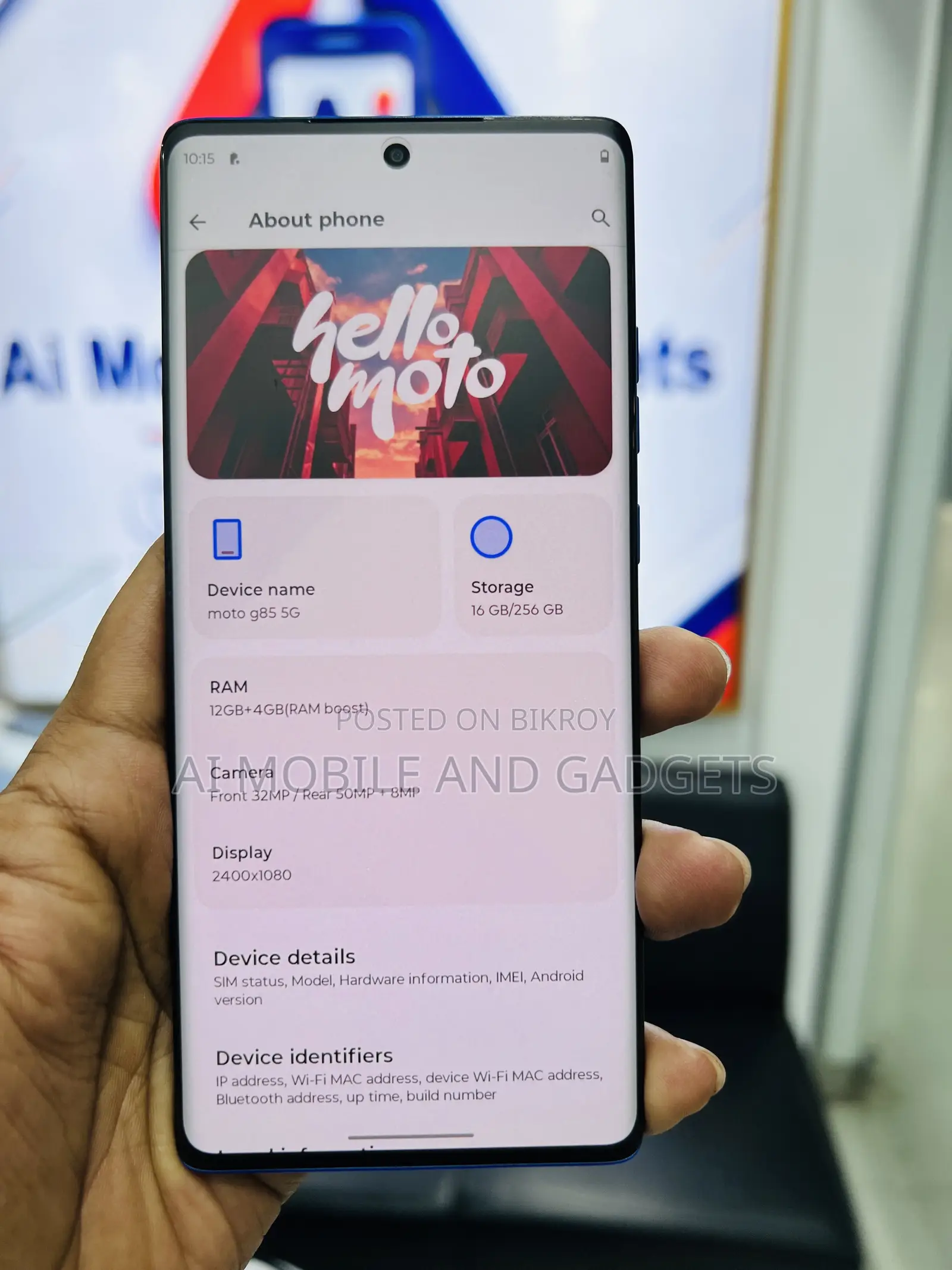 Motorola Moto G85 256 GB Blue