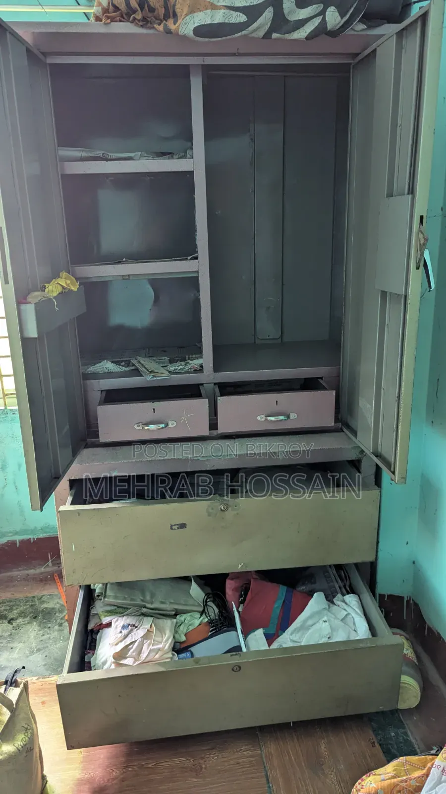 Large steel wardrobe for sale