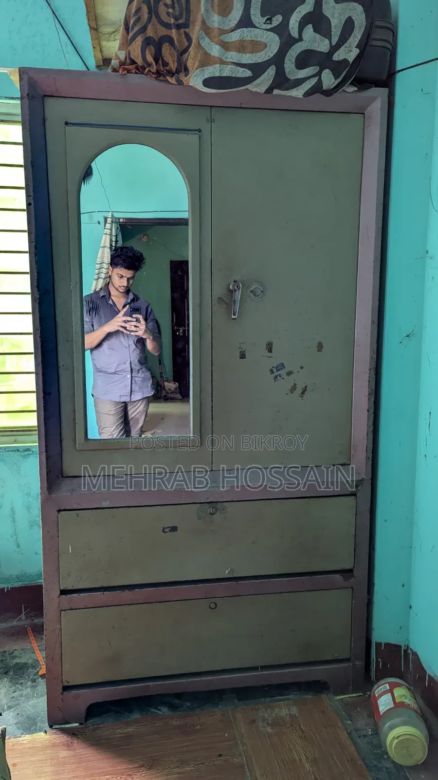 Large steel wardrobe for sale