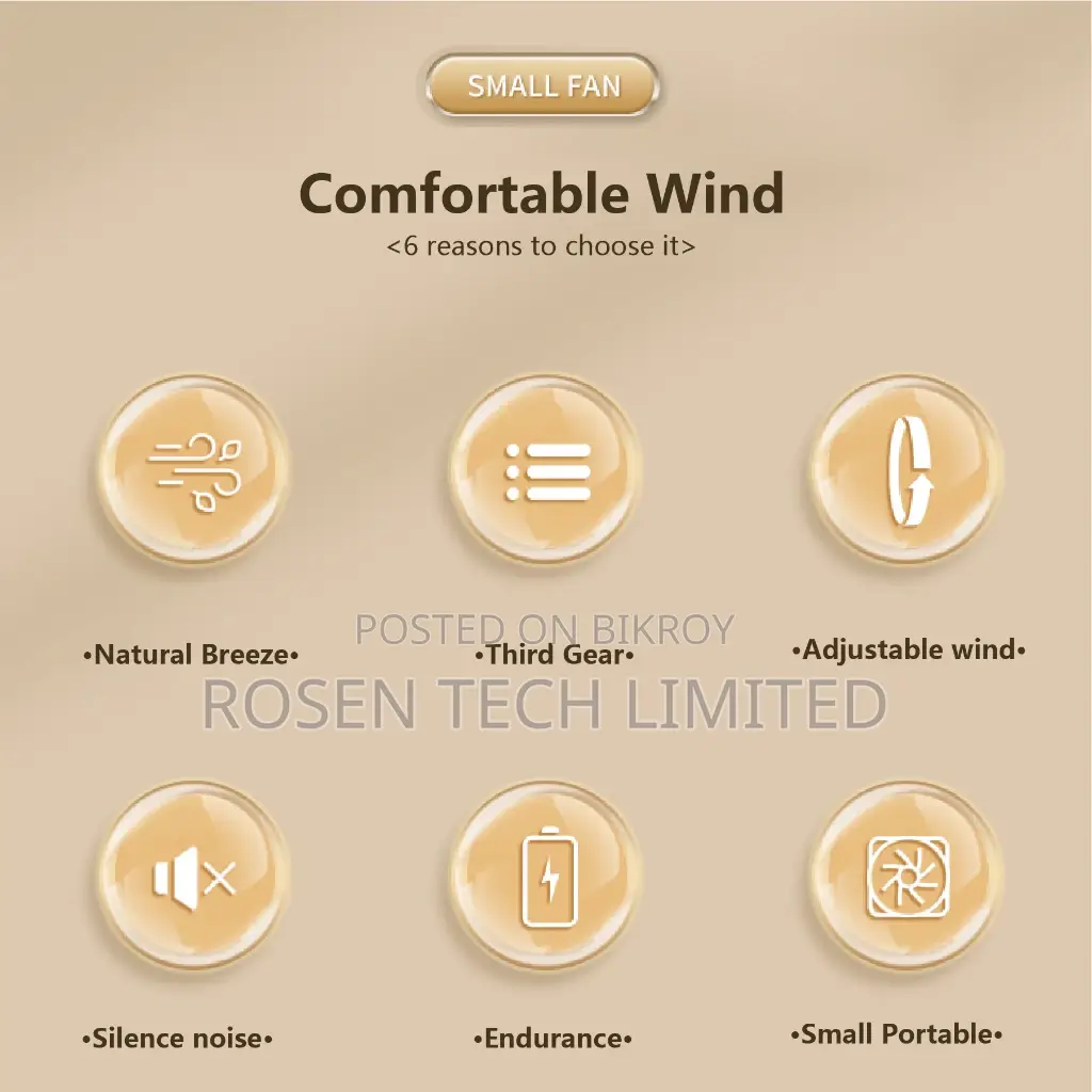 Kisonli F101 Rechargeable Table Fan