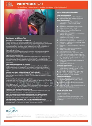 Jbl Partybox Club 520 For Sale