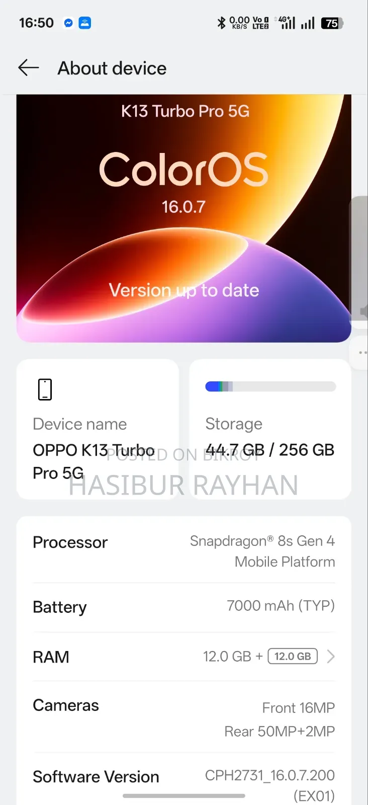 Oppo 5G 256 GB Purple