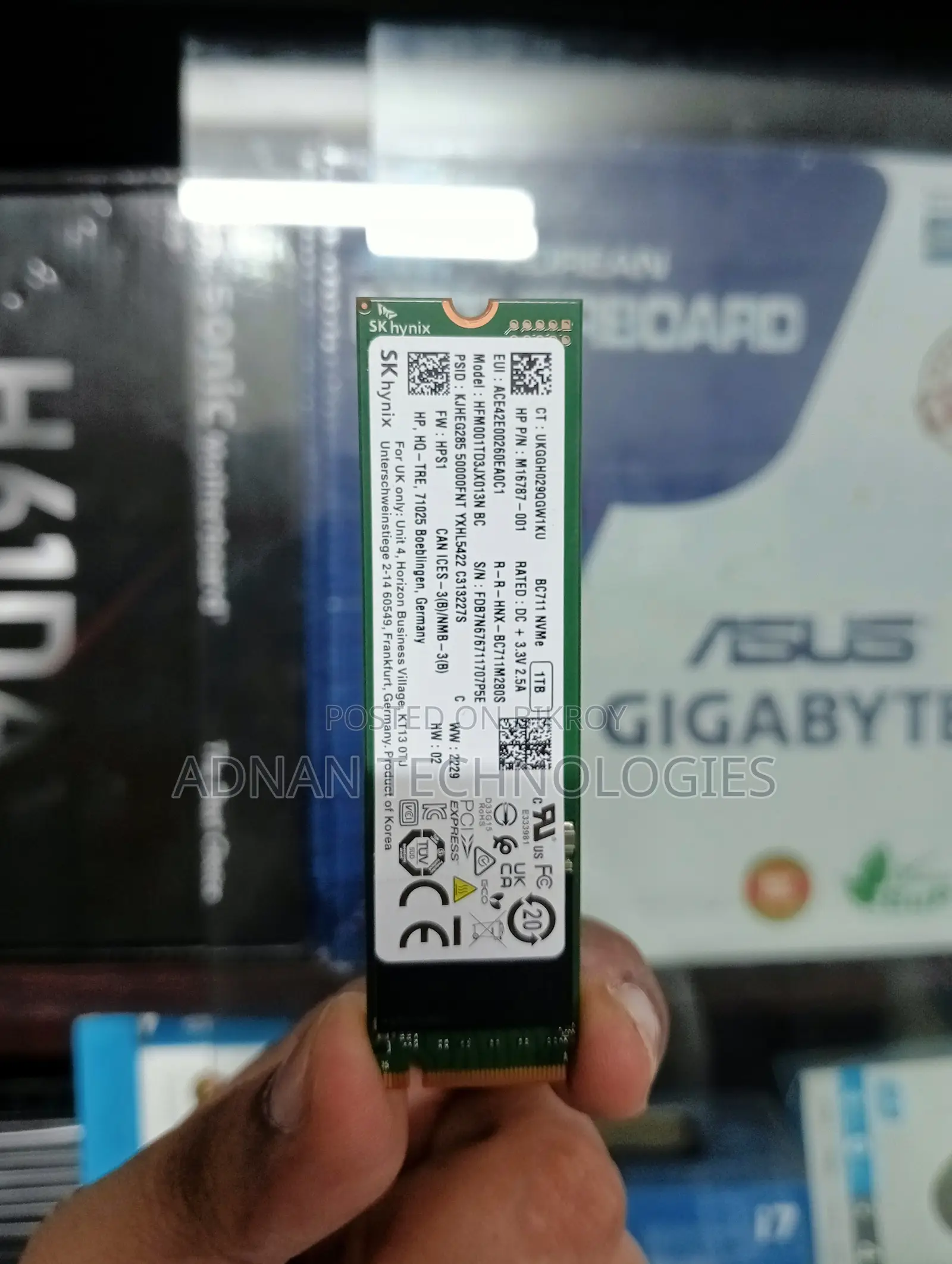 1tb Nvme M.2 2230 Pcie Gen3 X4 Sk Hynix Bc711 SSD |High-Speed Storage