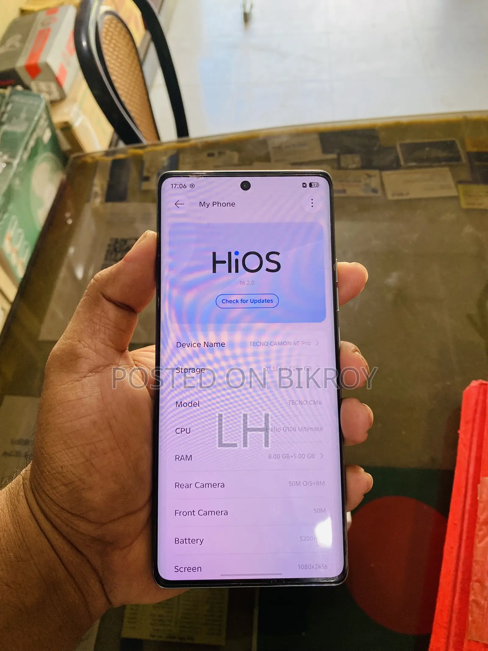 Tecno Camon 40 Pro 4G 256 GB Black