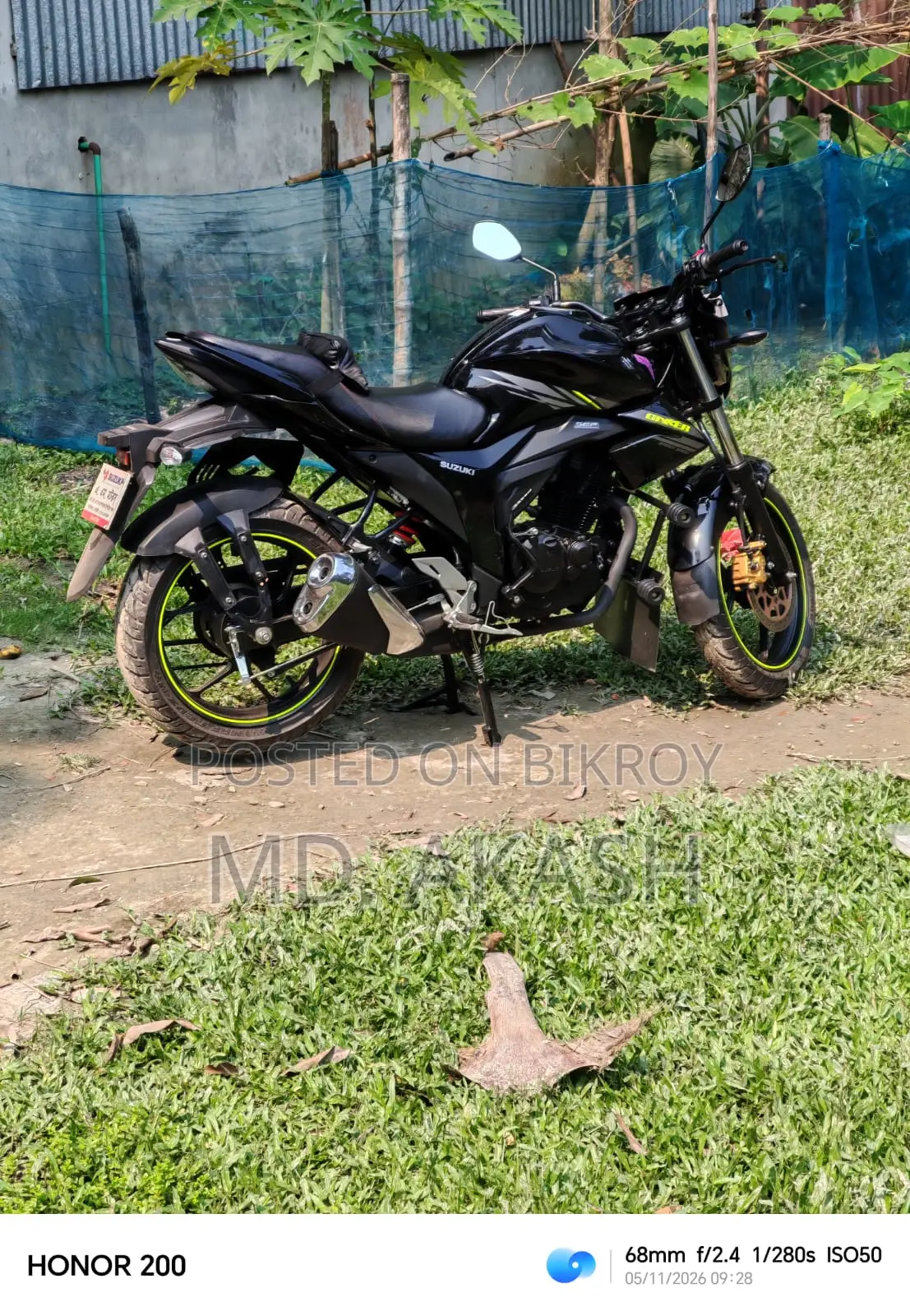 Suzuki Gixxer Monotone 2025 Black