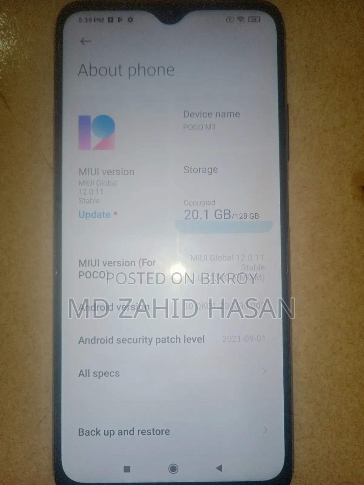 Xiaomi Poco M3 128 GB Blue
