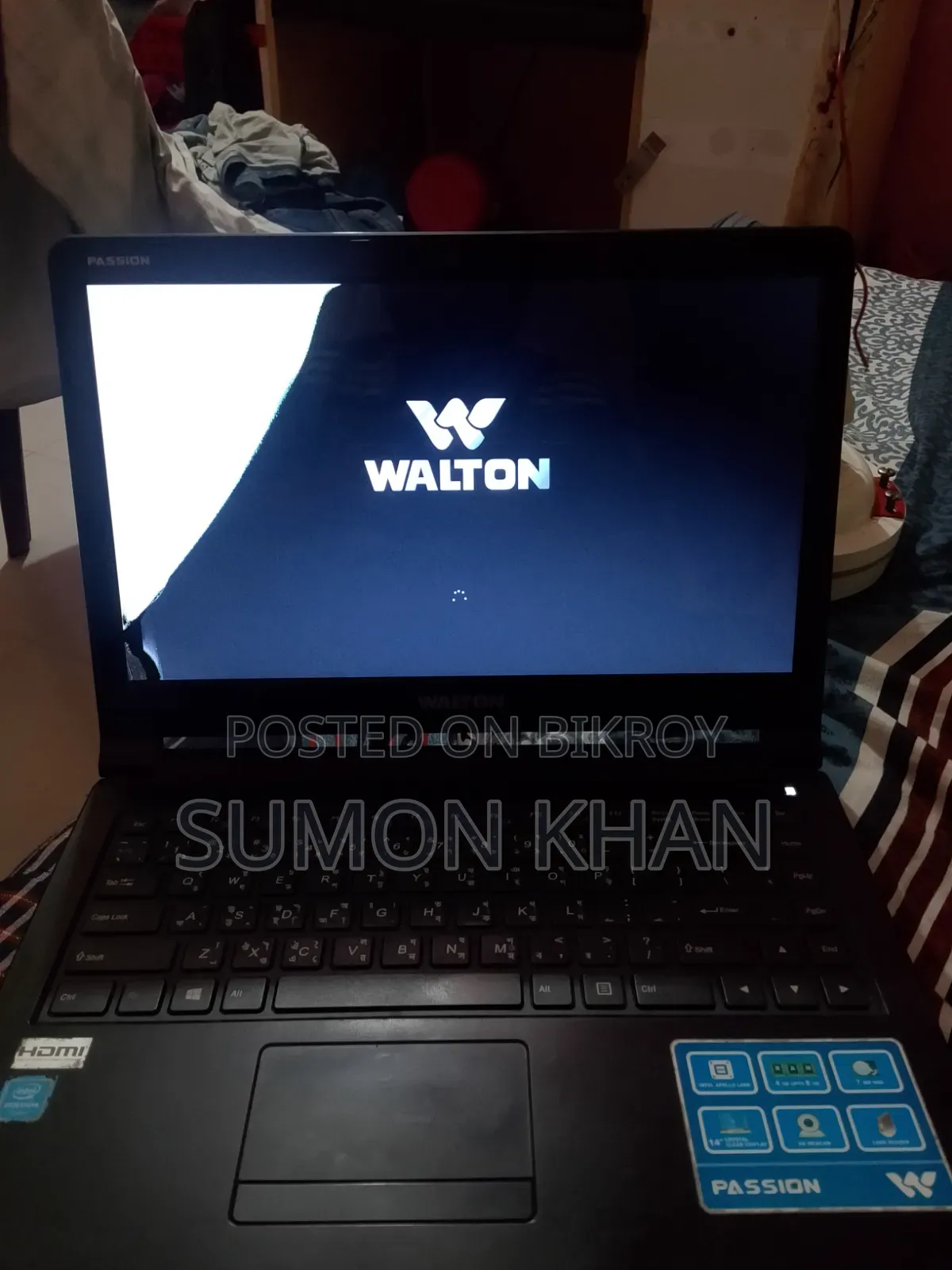 Laptop 8GB Intel Core 3 SSD 1.5TB