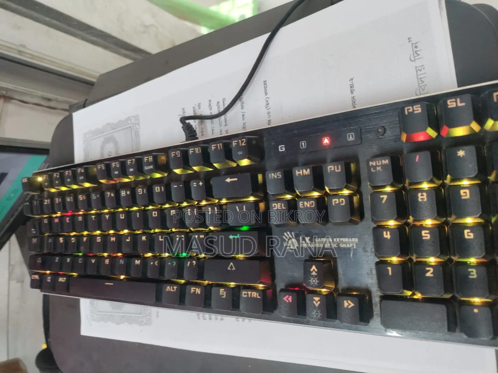 Rapoo বাংলা লেআউট Mechanical Keyboard Wired Mechanical Gaming Keyboard