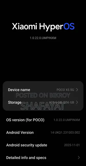 Xiaomi Poco X5 256 GB Blue