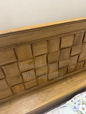 Teak wood bed for sale, king size