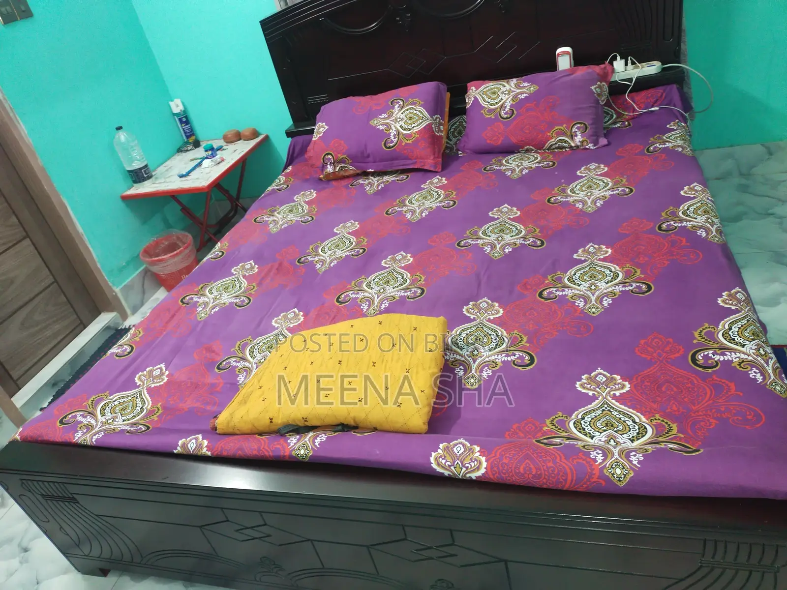 4 Month Old King Size Bed Frame (Like New), Original Malaysian Wood