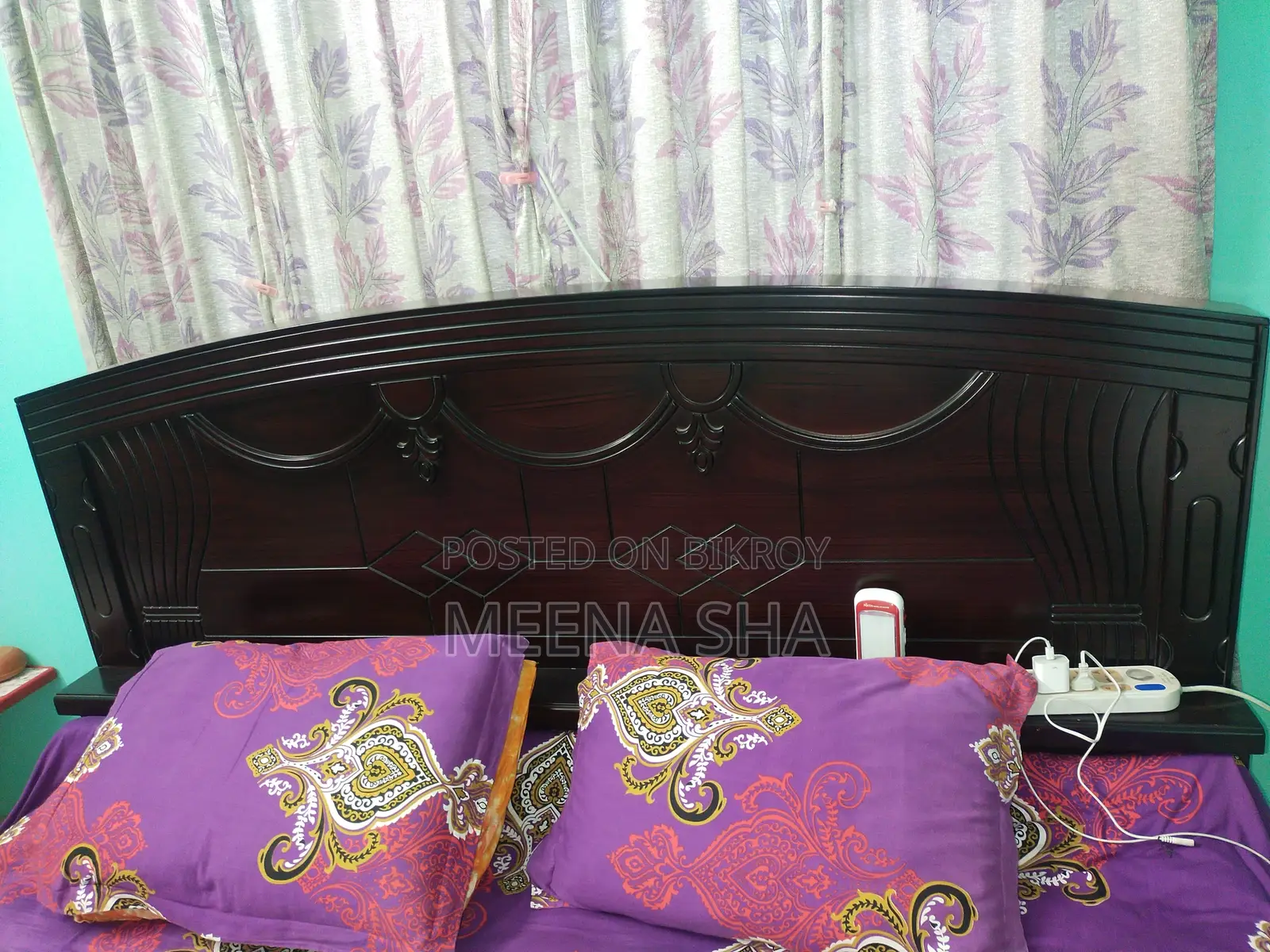 4 Month Old King Size Bed Frame (Like New), Original Malaysian Wood