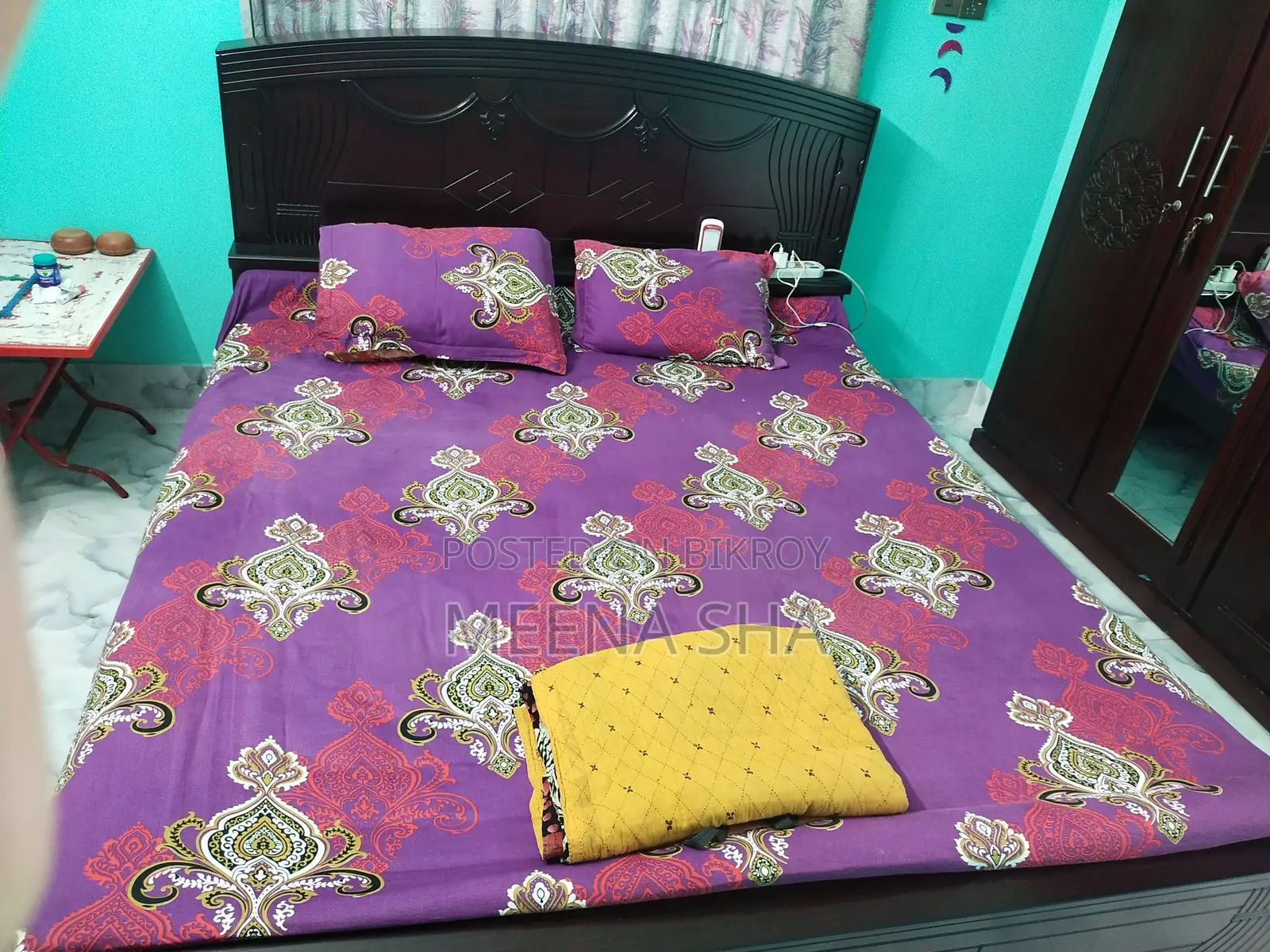 4 Month Old King Size Bed Frame (Like New), Original Malaysian Wood