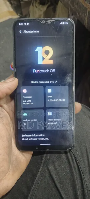 Vivo Y16 64 GB Black