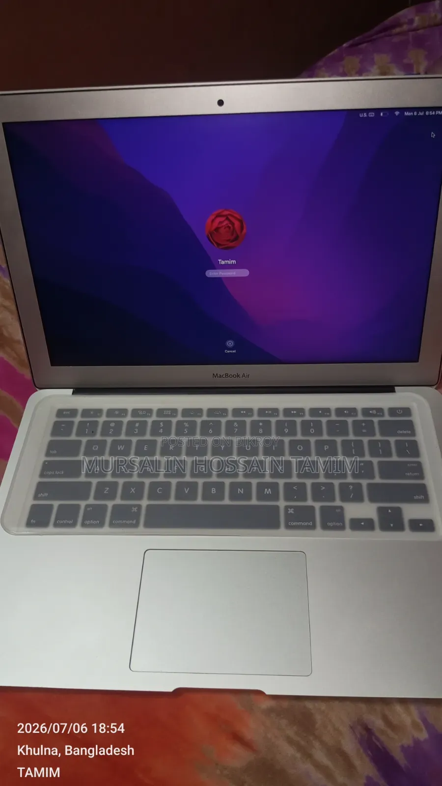 Laptop Apple MacBook Air 2017 8GB Intel Core I5 SSD 128GB