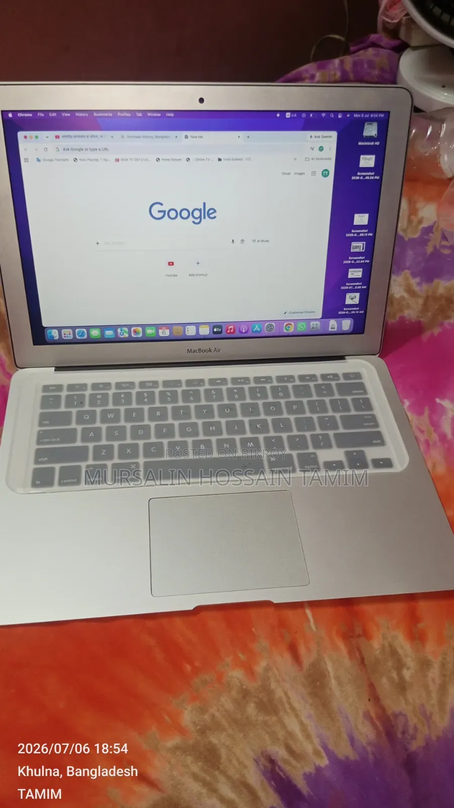 Laptop Apple MacBook Air 2017 8GB Intel Core I5 SSD 128GB