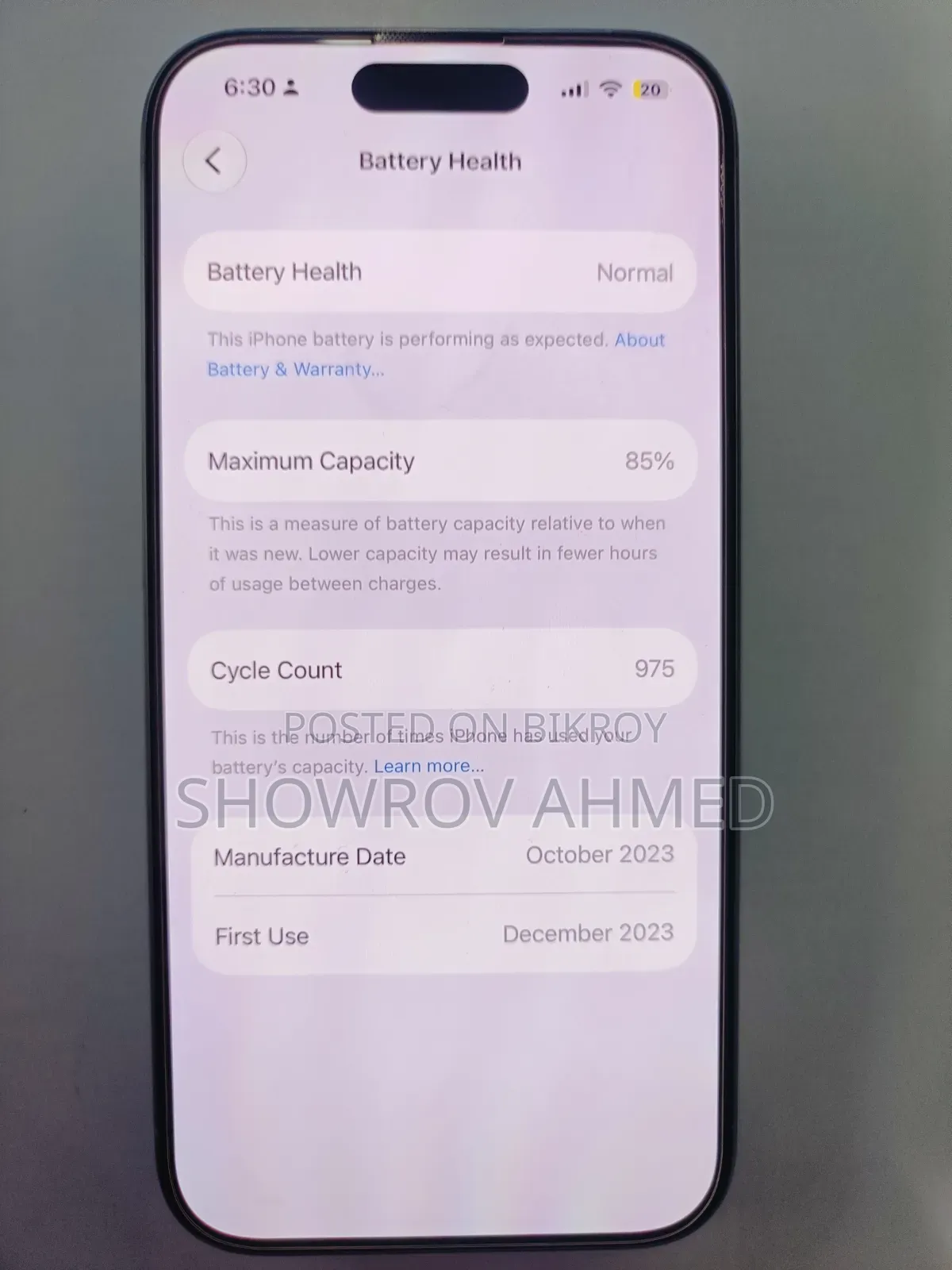 Apple iPhone 15 Pro 256 GB White