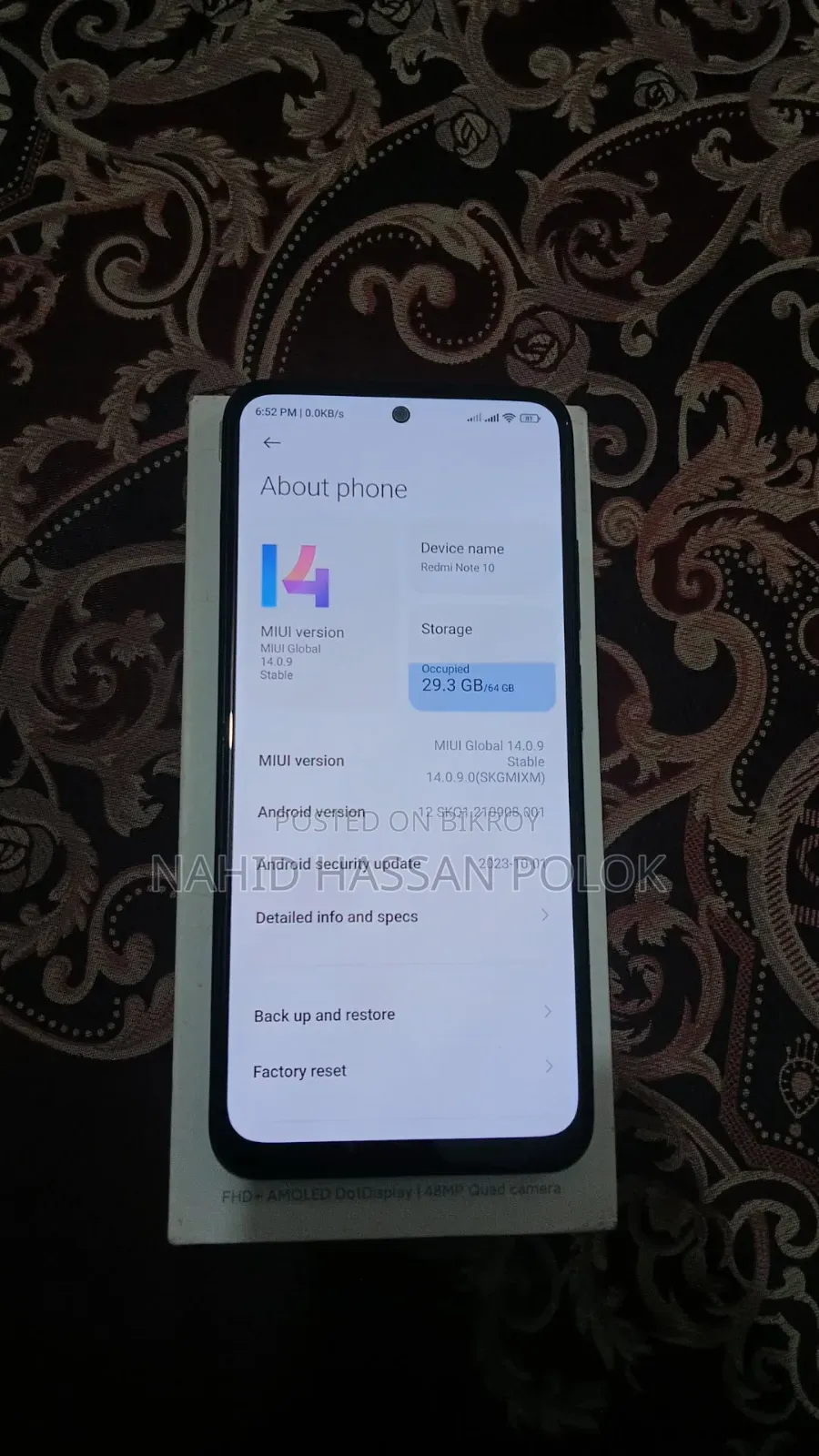 Xiaomi Redmi Note 10 64 GB Black