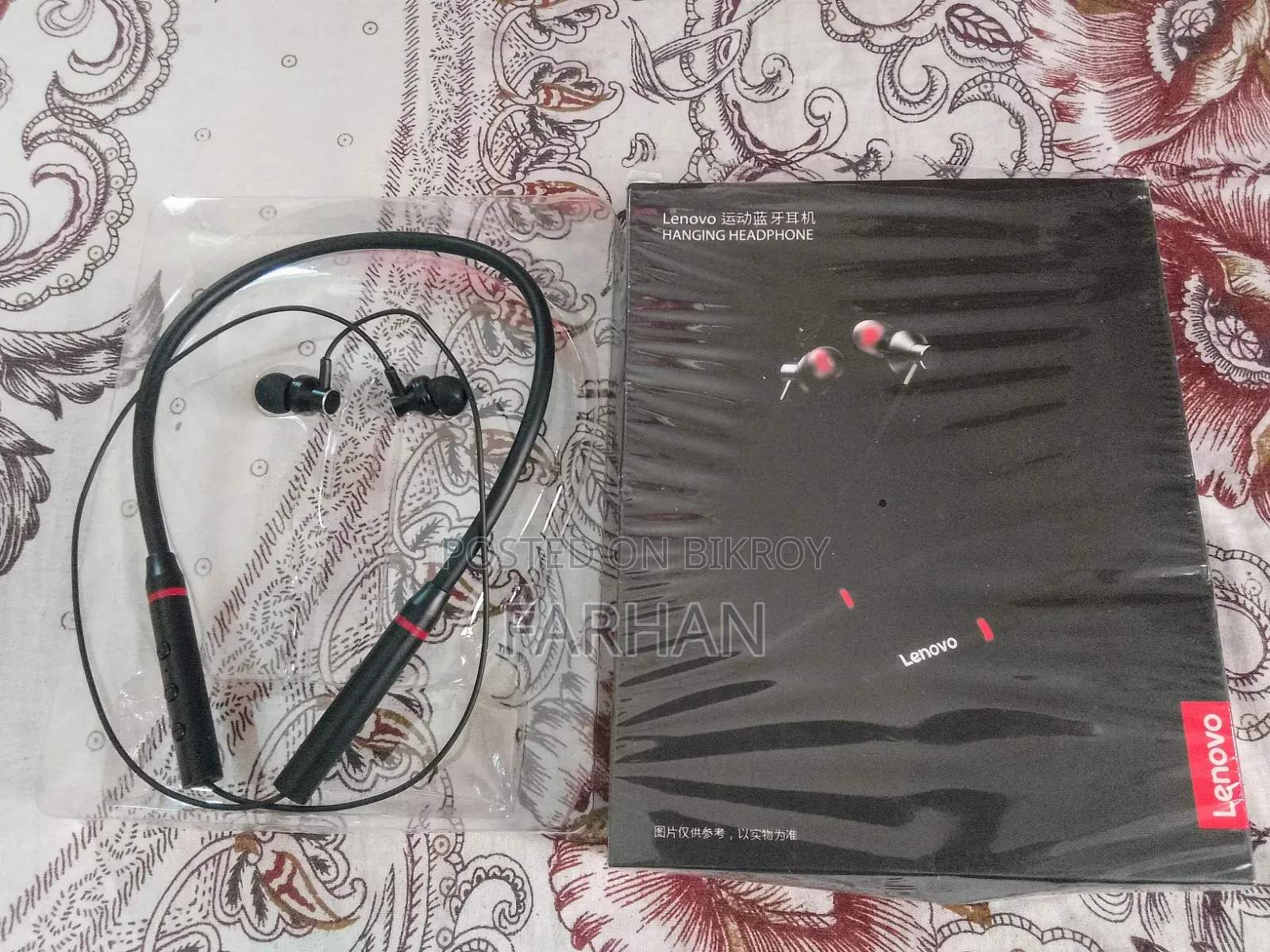 Lenovo He05x Bluetooth Neckband Headphobe