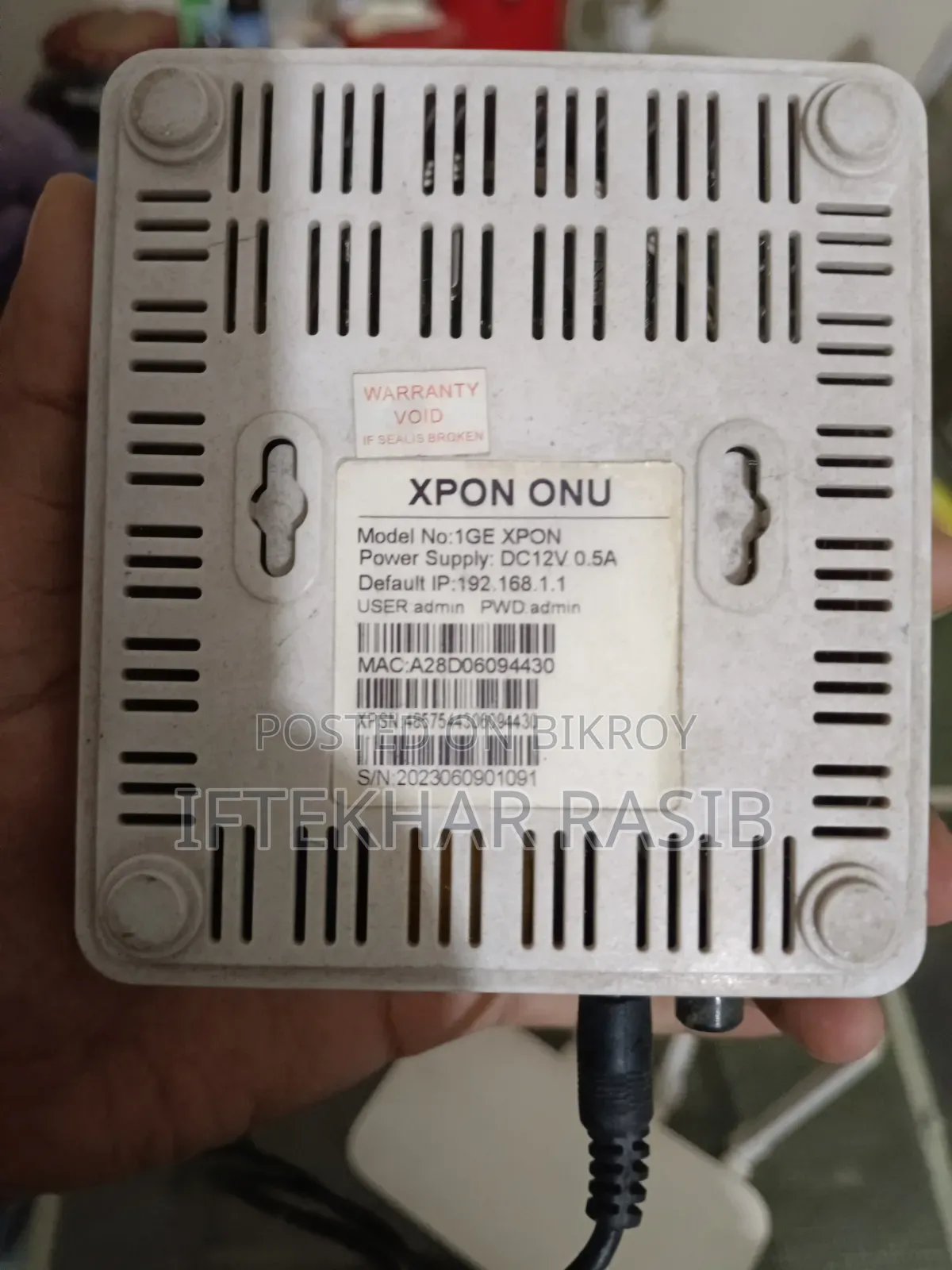 Mi 4c Routher and Xpon Onu