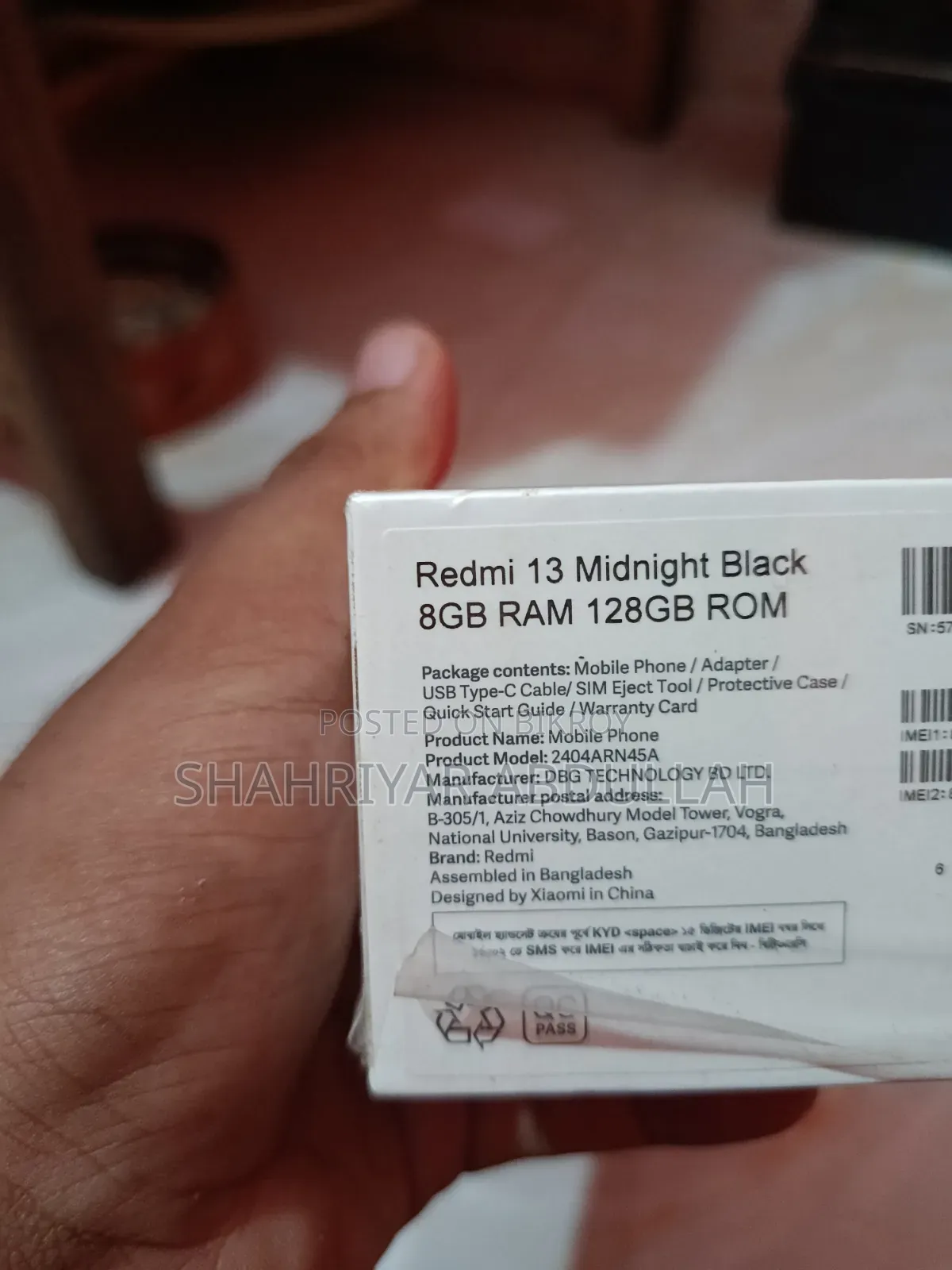 Xiaomi Redmi 13 128 GB Black