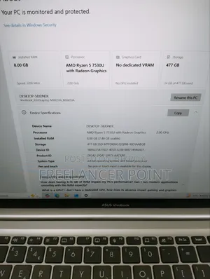 Laptop Asus Vivobook 16 8GB AMD Ryzen 5 SSD 512GB