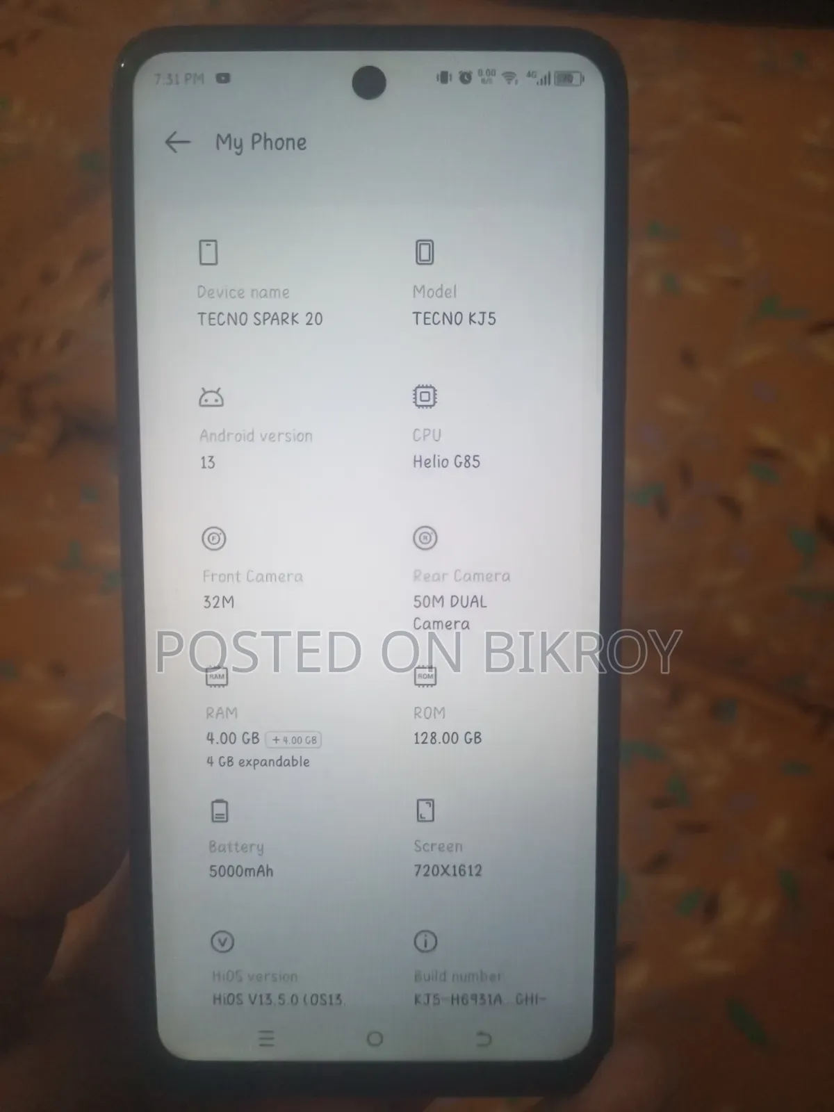 Tecno Spark 20 128 GB Black