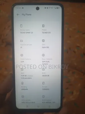 Tecno Spark 20 128 GB Black