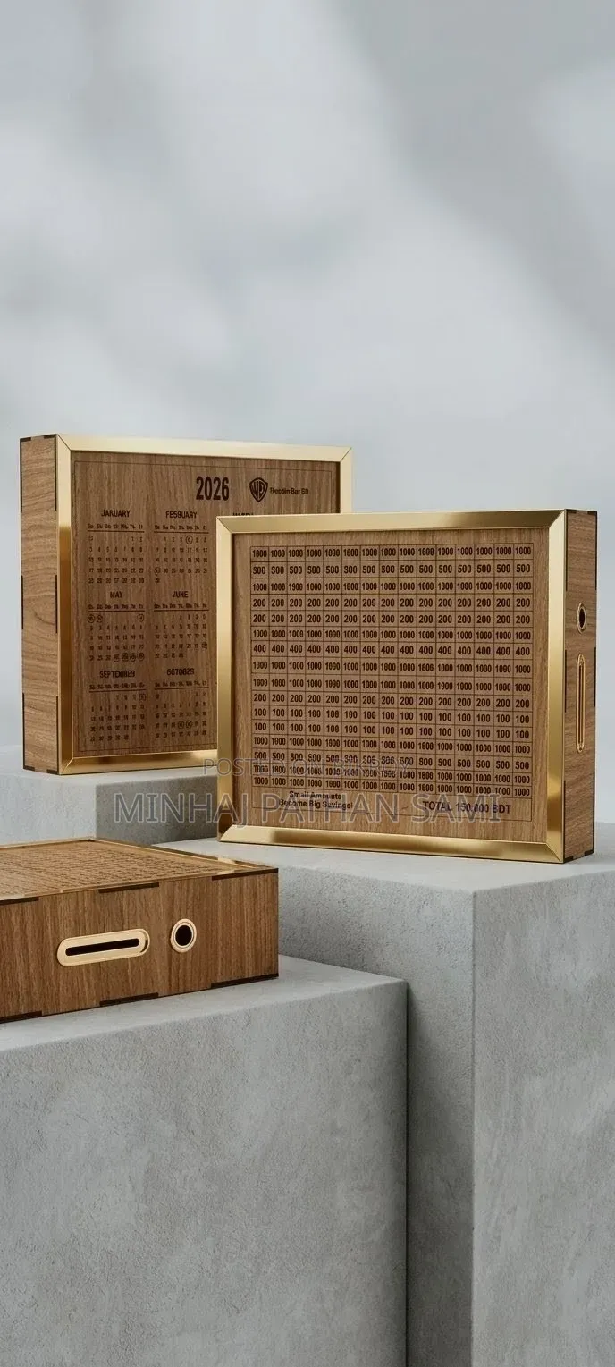 Wooden Money Saving Box
