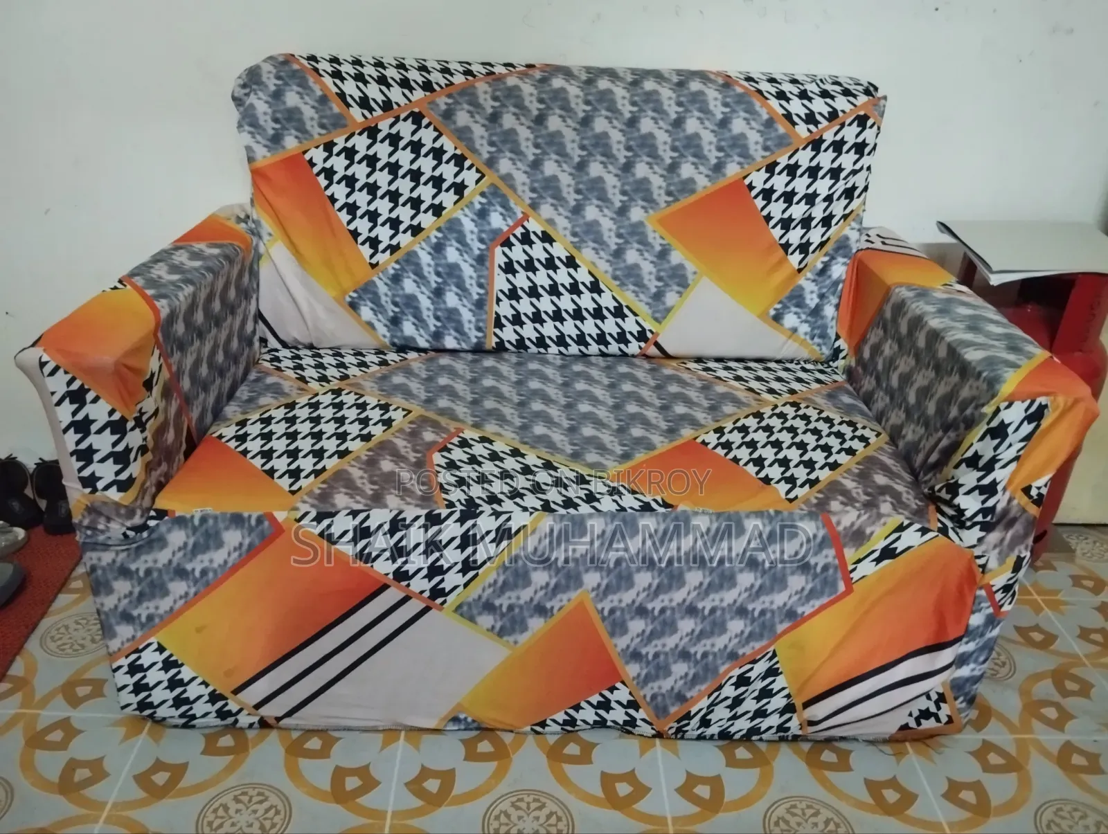 A two-seater high-quality foam sofa for sale.