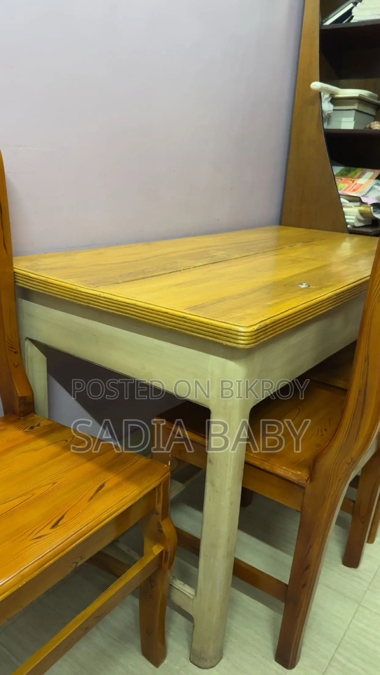 Shegun Wood Desk Design Storage Study Table