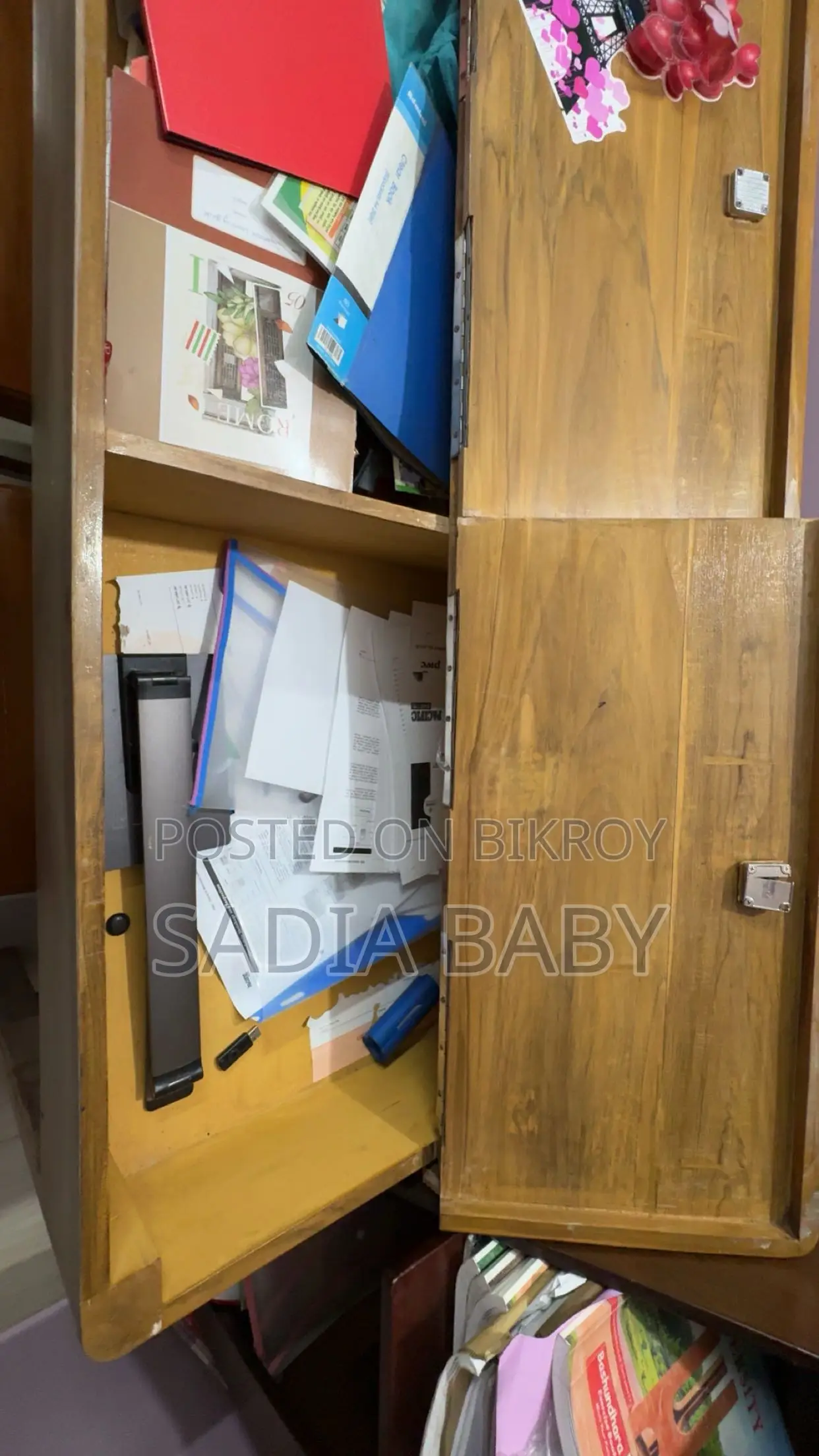 Shegun Wood Desk Design Storage Study Table