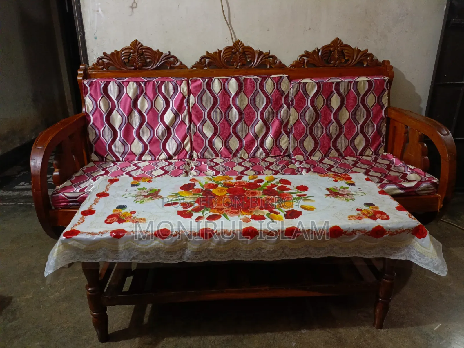 Sofa Set 4 PCS (Teak Wood)