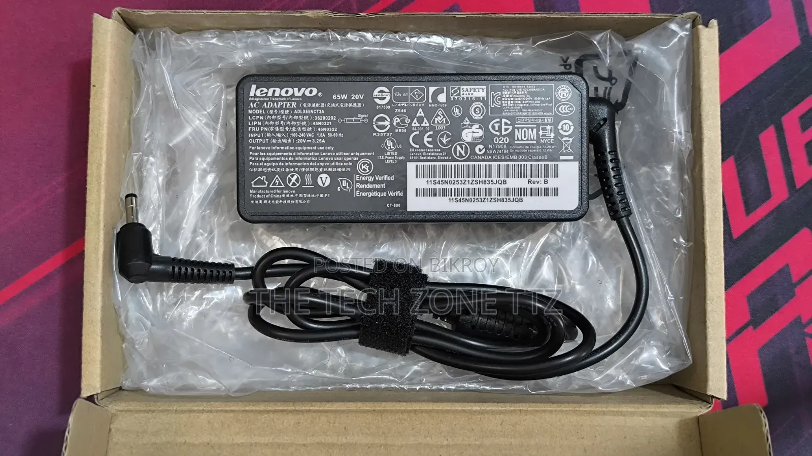 Lenovo 65w Laptop Adapter, Charger for Lenovo Ideapad All Models